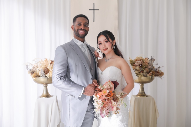 チャペル風の背景で