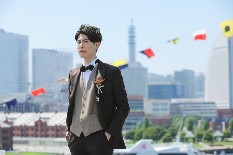 ご新郎様のソロカット