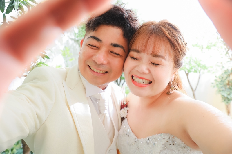 可愛くおふざけショット