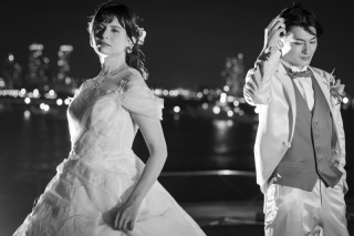 夕焼けと夜景【大桟橋】