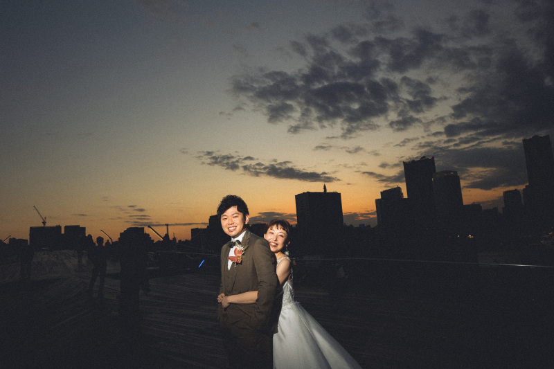 屋内庭園スタジオ　大桟橋夕景　Photo by kenta ikeda