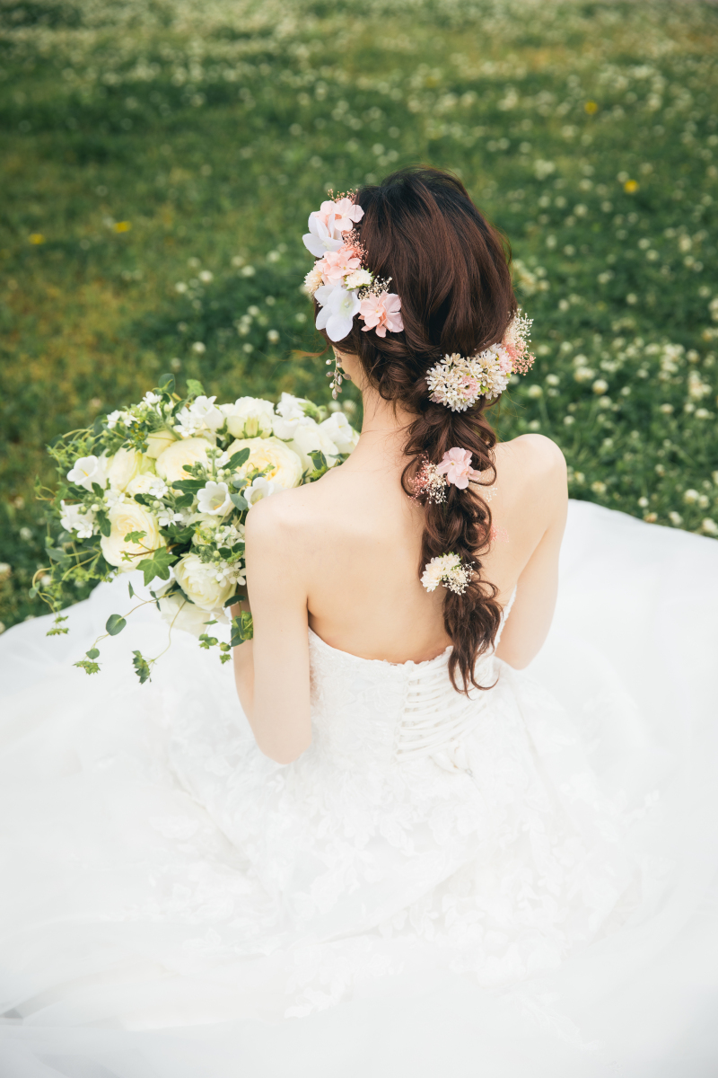 セットした髪型も!