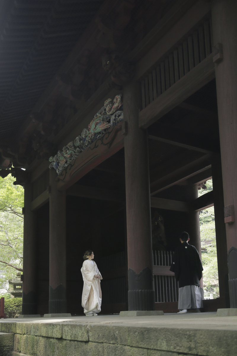 スケール感のある門構え