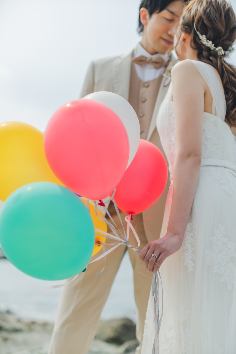 バルーン越しに