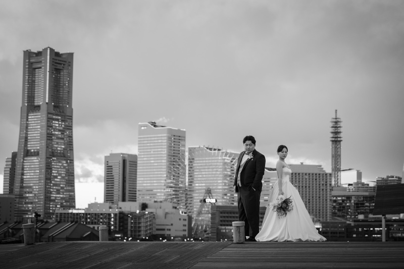 みなとみらいを背景にかっこいいお写真も！