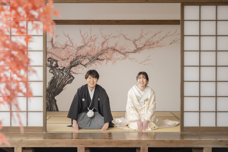 畳の上で、丁寧なご挨拶