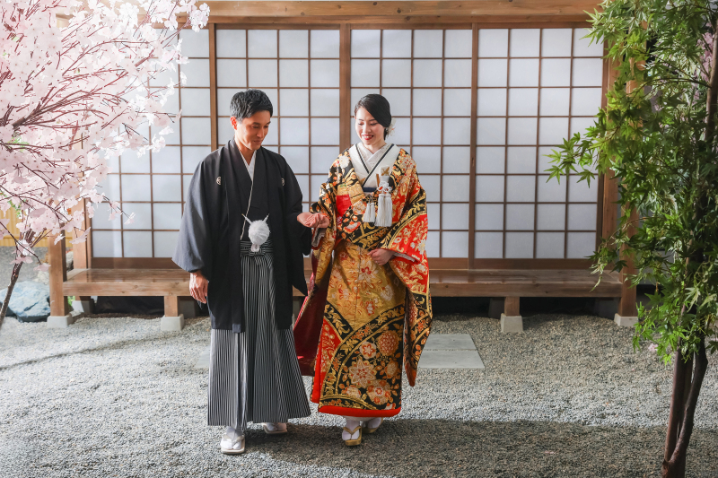 スタジオ内に砂利