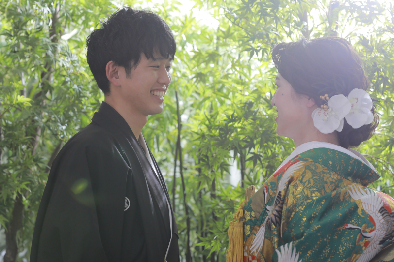 見つめ合うお二人♪