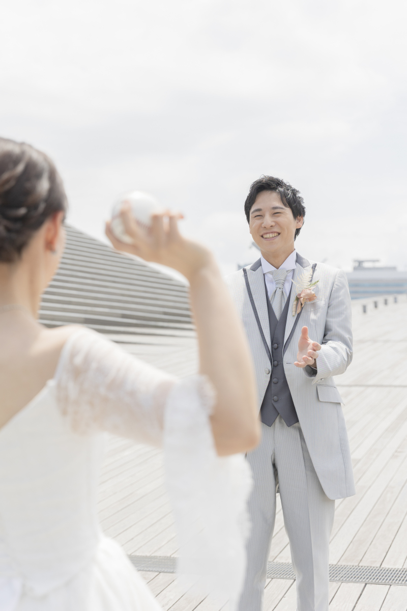 笑顔が弾ける!大好きな野球を取り入れて