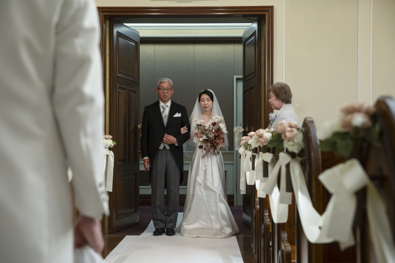 新婦様・お父様入場1