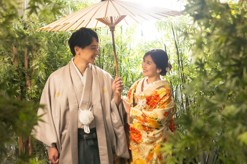 竹藪の中で