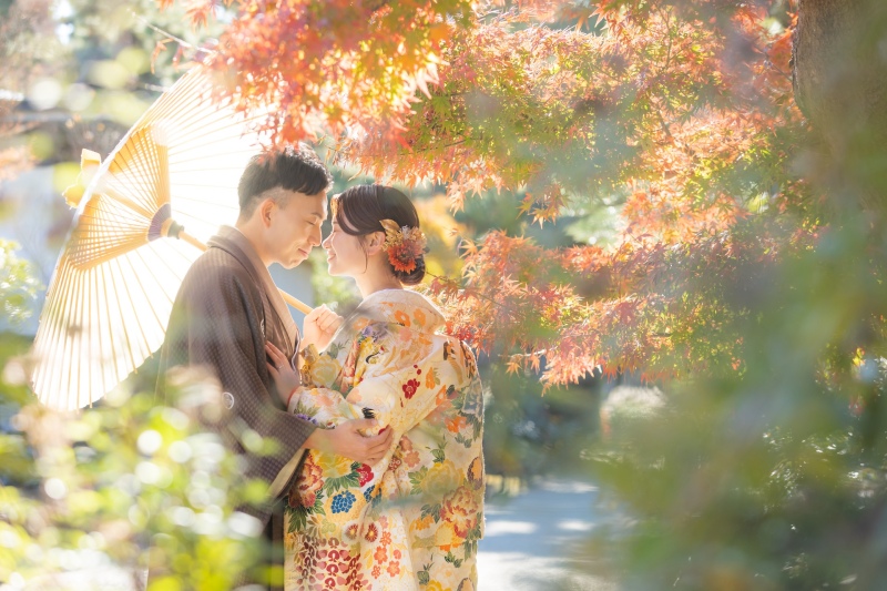 紅葉色づく三溪園【横浜定番ロケーション】