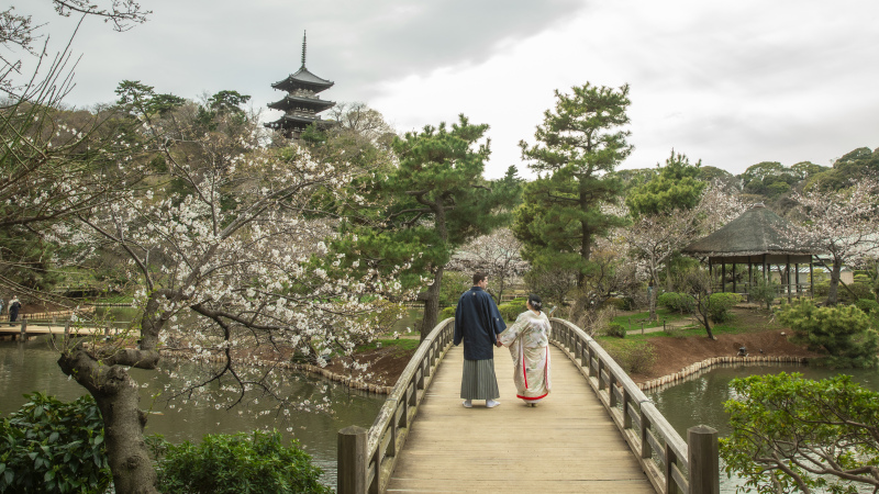 太鼓橋・三重塔