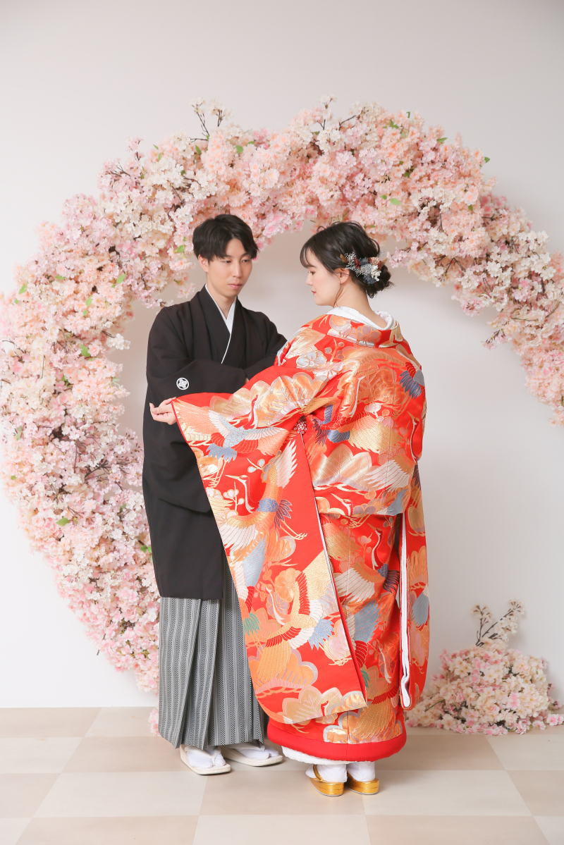 桜で全身をうつして