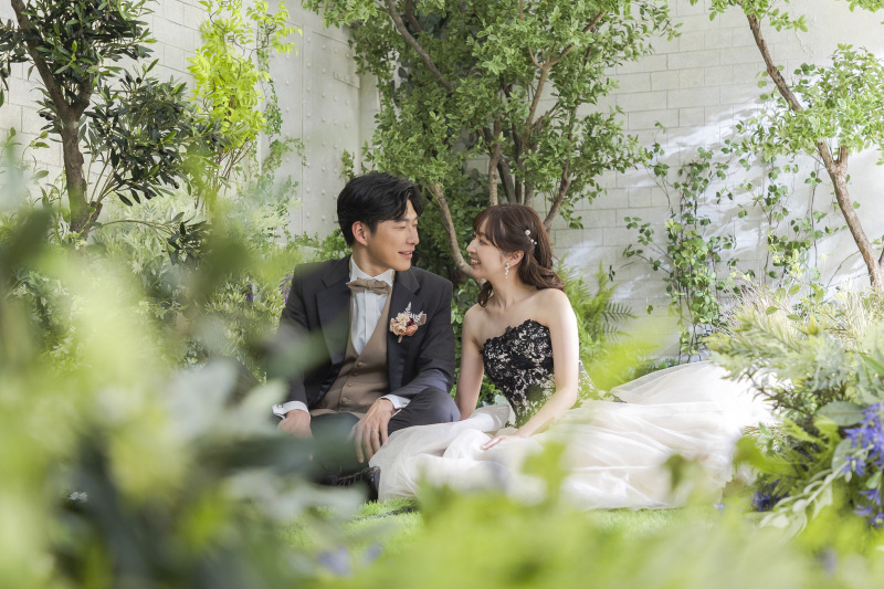 ハウススタジオの華やかな背景で♪