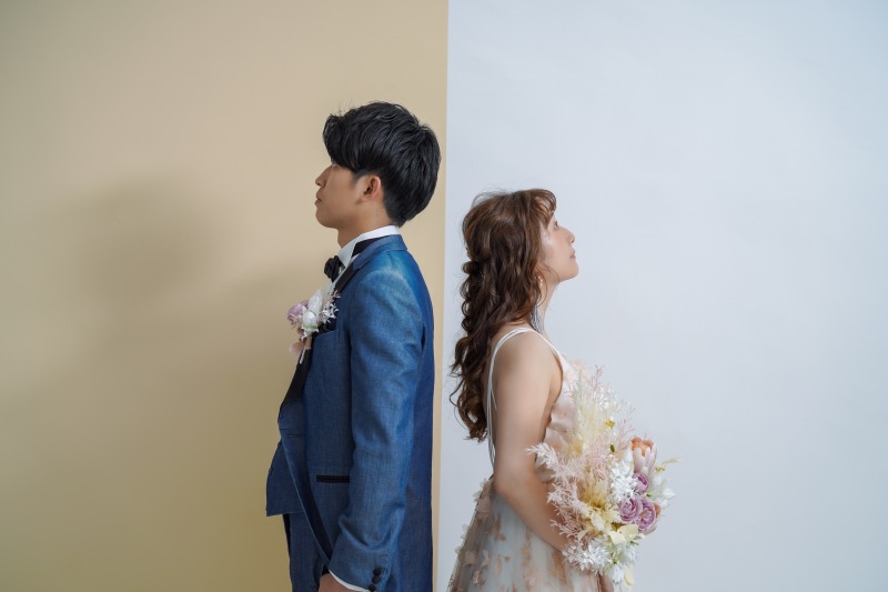 2つの背景を活かしてこんなお写真も