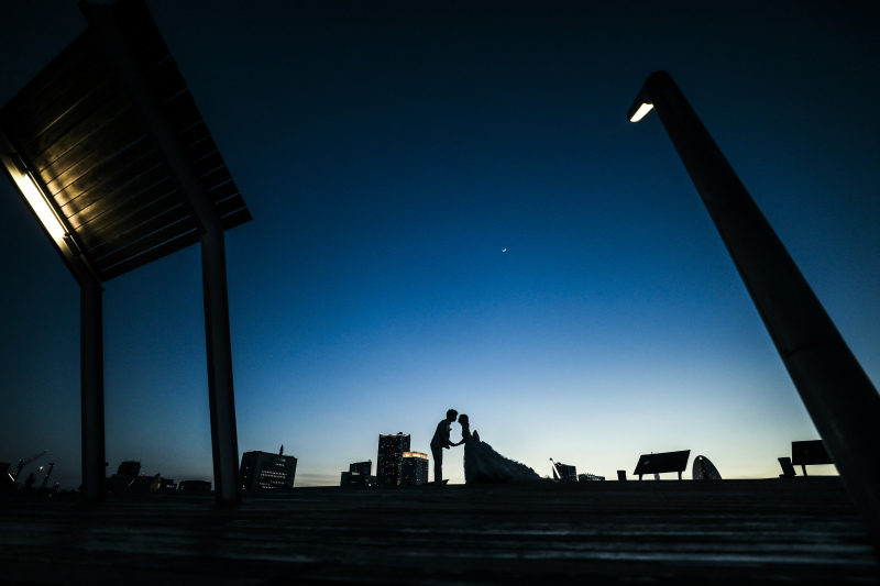 そして夜は大さん橋に移動!