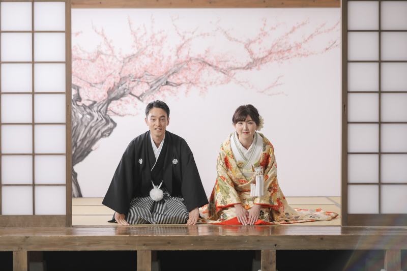 ラストは定番の正座ショット