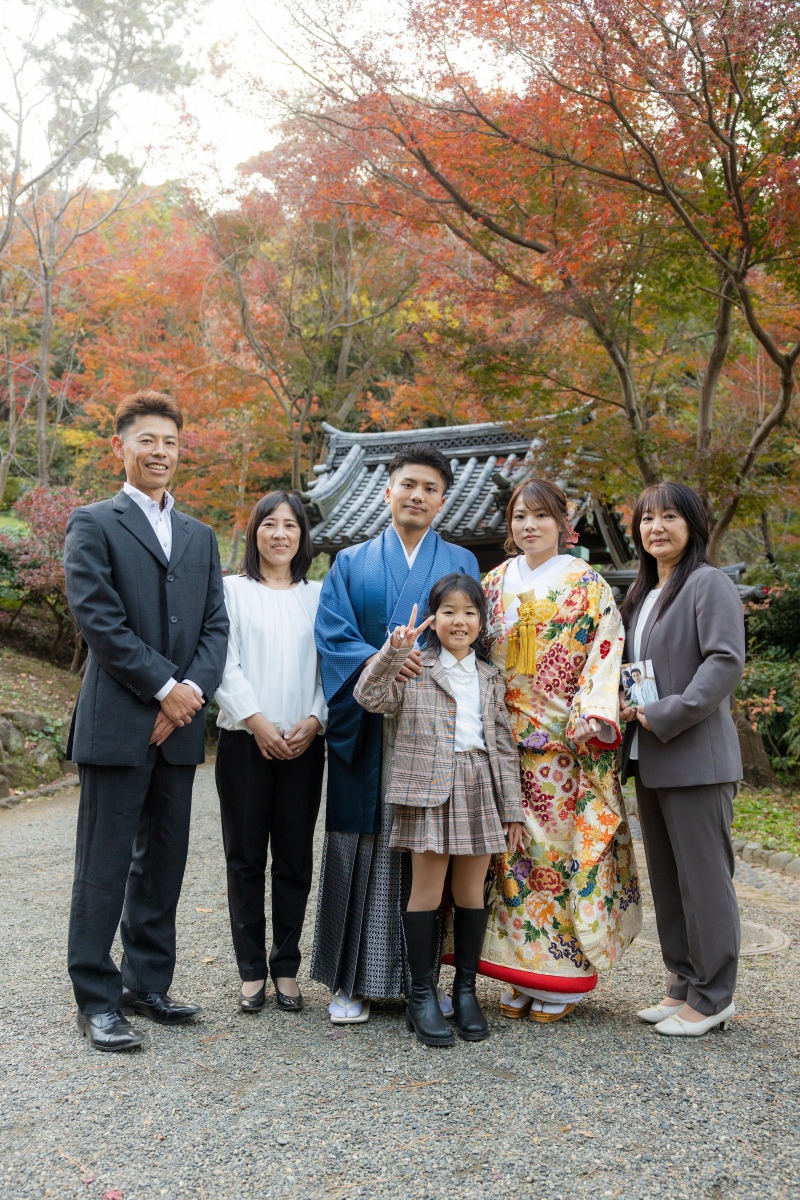 ロケ先でも家族写真！