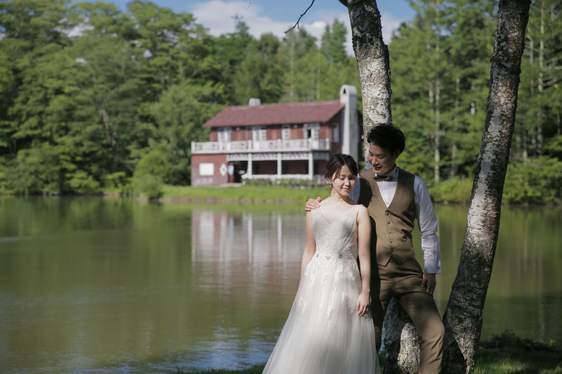 新緑に囲まれて