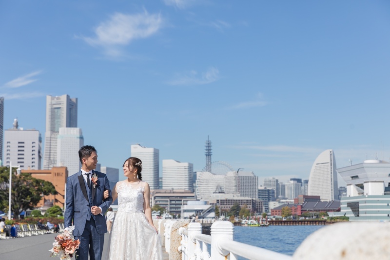 みなとみらい背景も