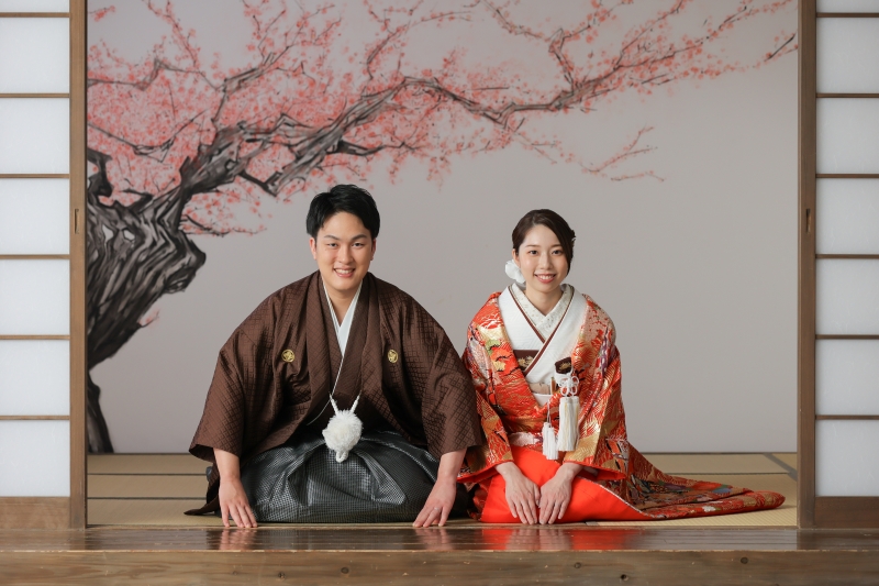 本格的な和装で撮影!【屋内庭園スタジオ】