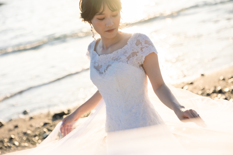 チュールを纏って