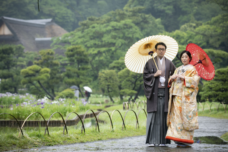 和装は三渓園で♪