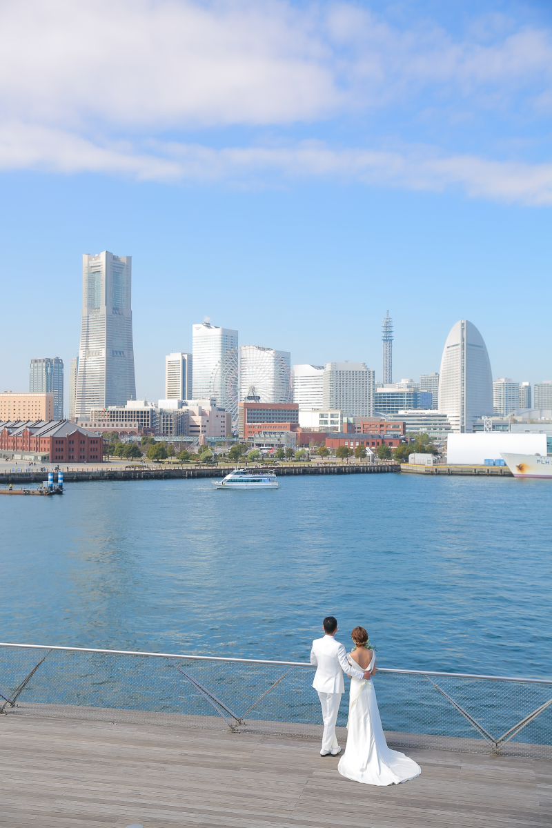 みなとみらいを眼前に望みながら