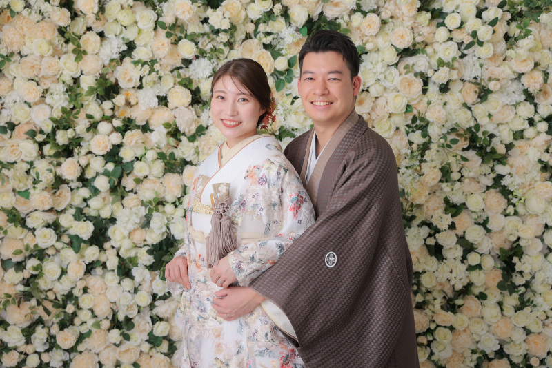 和装でも華やかに