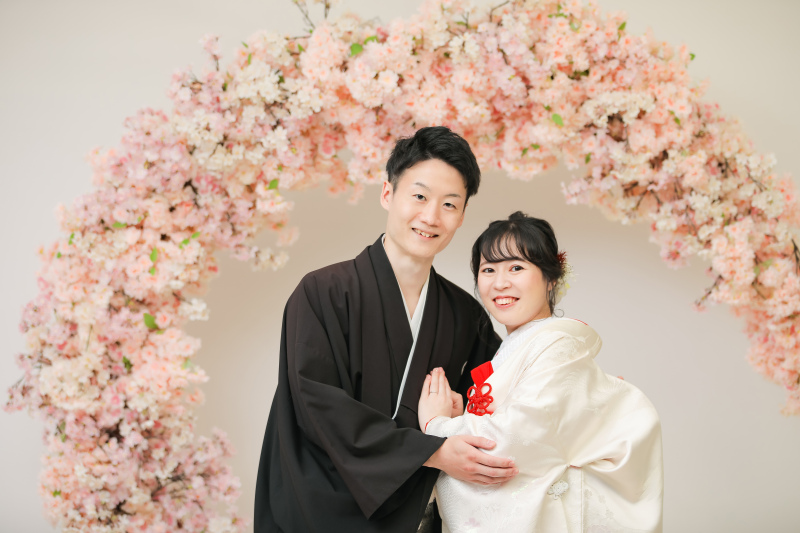 白無垢×淡ピンク❤︎