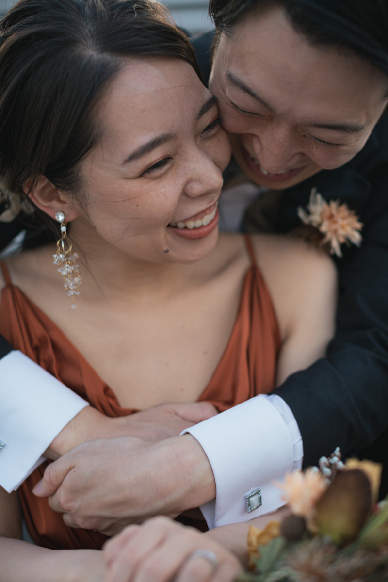 飾らないお二人の笑顔を