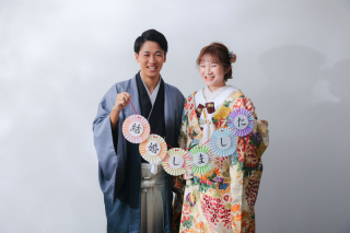 和装姿で撮影！