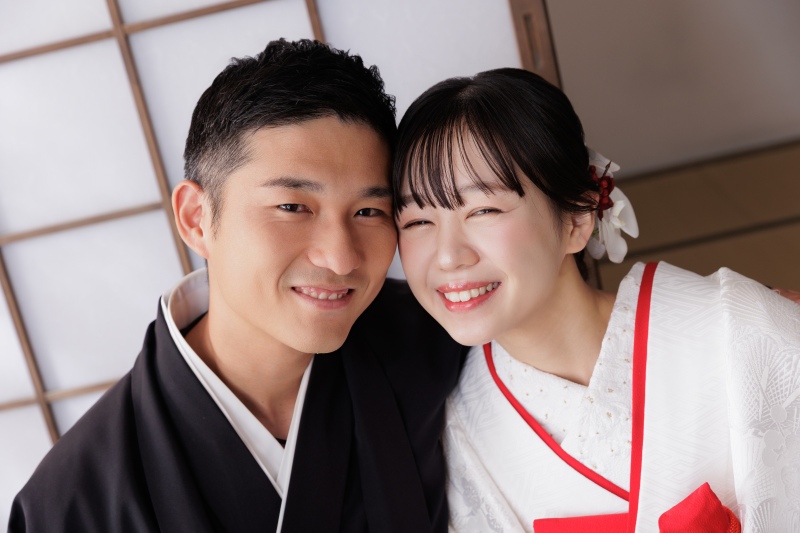 お顔をピッタリ寄せてとびきりの笑顔!