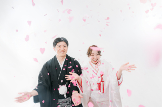 笑顔が素敵！ハッピーオーラ全開の和装スタジオフォト
