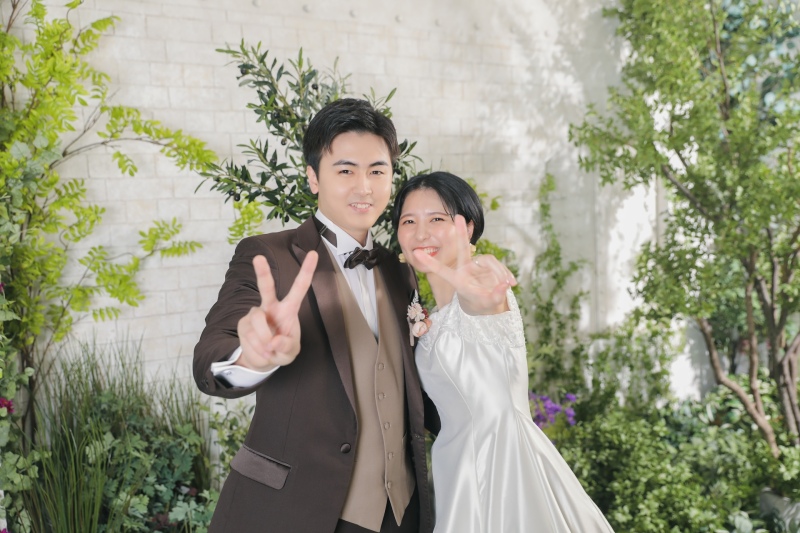 仲良くピース！