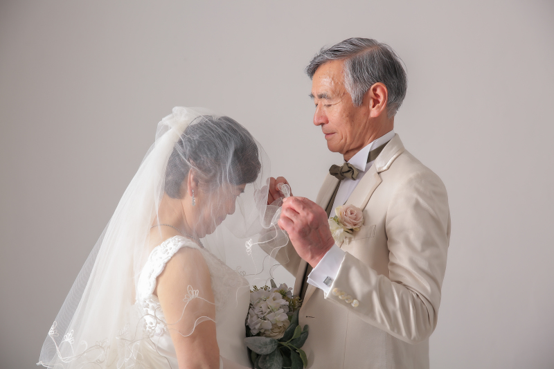 ベールアップのシーンを再現！