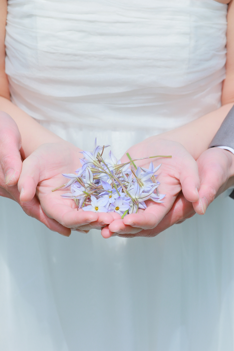 手元ショットも一枚添えて