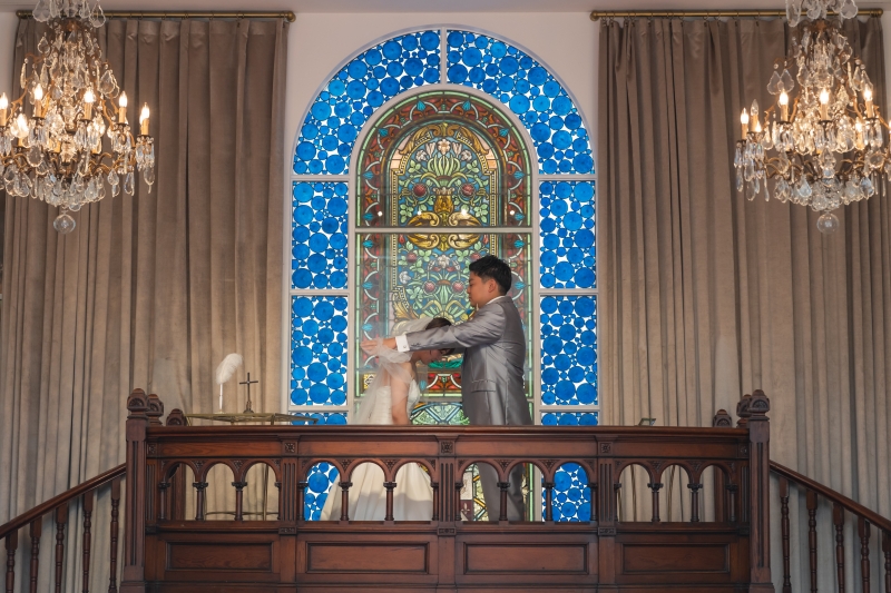 ベールアップのシーン