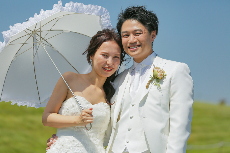 眩しい日差しに負けない笑顔