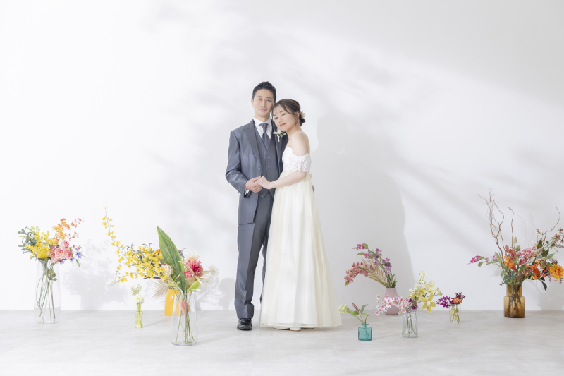 遊び心たっぷりのカラフルフラワー