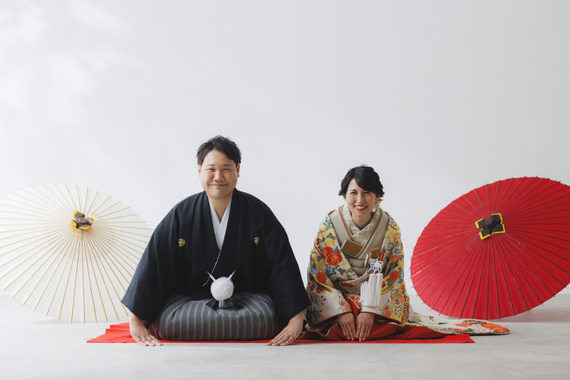 結びはご挨拶ショット