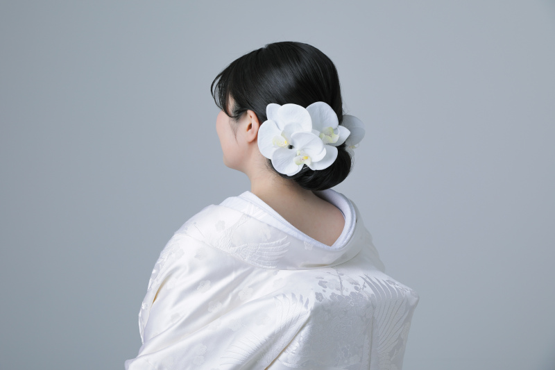 黒髪を生かして