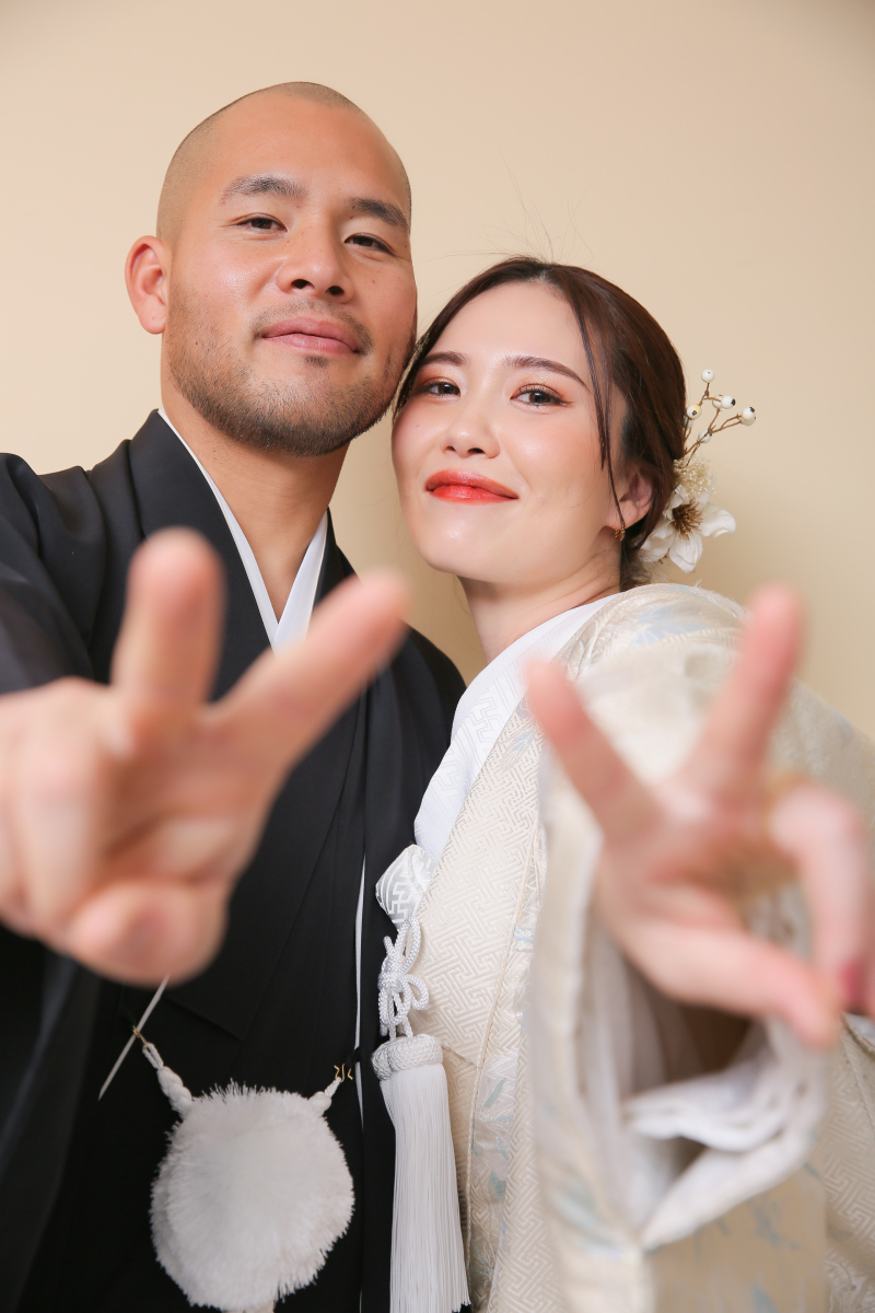 最後はピース！