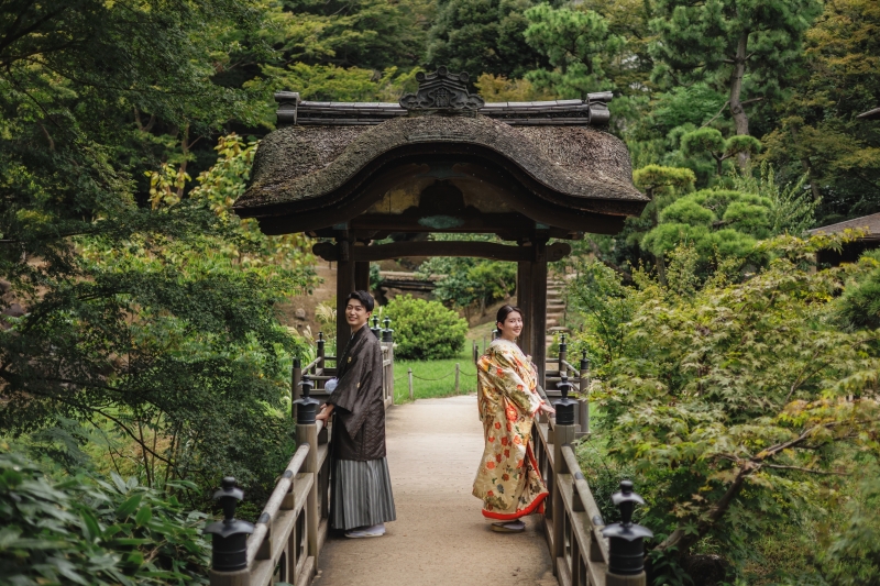 STUDIO AQUA 横浜みなとみらい店（スタジオAQUA）_庭園で撮影できる