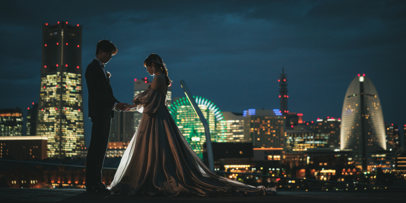 夜景での撮影もお任せください