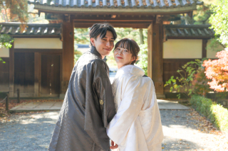 お二人でぎゅっとくっついて可愛いお写真です！