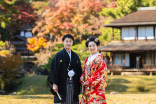 【紅葉シーズンも受付中♪】〜衣装は充実の100着以上ご用意〜三渓園ロケーションプラン◇200カット以上全データ付き◇