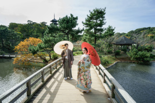 【紅葉シーズン残りわずか♪】〜衣装は充実の100着以上ご用意〜三渓園ロケーションプラン◇200カット以上全データ付き◇