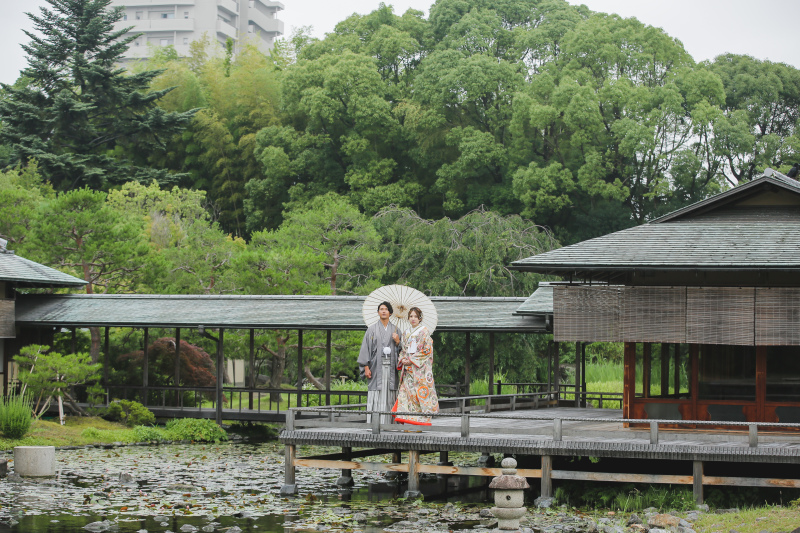 美しい日本庭園 撮影日 年6月25日 白鳥庭園 Studio 8 Decollte Company 愛知県でフォトウェディング探すならphotorait